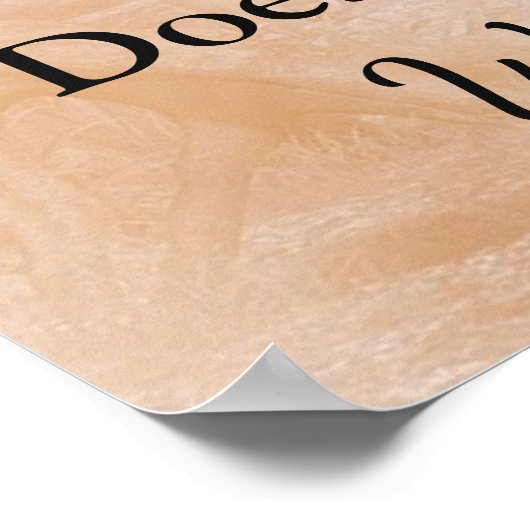 Wedding Seating Chart, Sit "where"-Poster Poster (Hoek)