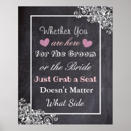 Wedding Seating Chart, Sit "where"-Poster Poster