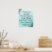 Wedding Seating Chart, Sit "where"-Poster Poster (Keuken)