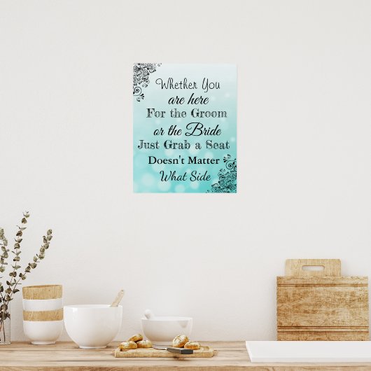 Wedding Seating Chart, Sit "where"-Poster Poster (Keuken)