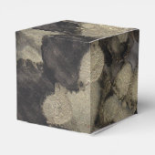 Wedding Shades of Blacks and Golds Classic Bedankdoosjes (Achterkant)