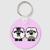 Wedding Sheep Sleutelhanger (Voorkant)