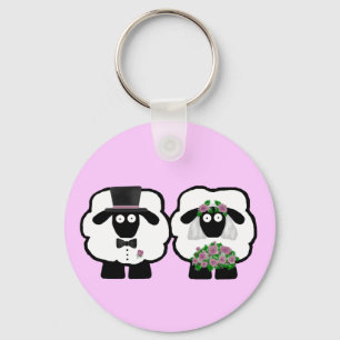Wedding Sheep Sleutelhanger