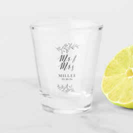 Wedding Shot Glass Favor, eenvoudig gepersonalisee Shot Glas