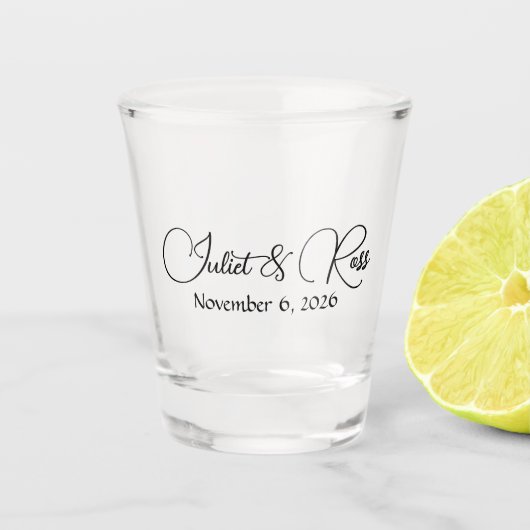 Wedding Shot Glass Glas (Voorkant)