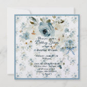 Wedding Shower in Blue Floral Kaart (Voorkant)