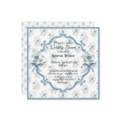 Wedding Shower in Blue Floral Kaart (Voorkant / Achterkant in situ)