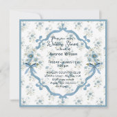 Wedding Shower in Blue Floral Kaart (Voorkant)