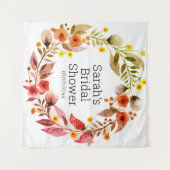 Wedding shower personalized tapestry wandkleed (Voorkant (horizontaal))