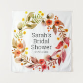 Wedding shower personalized tapestry wandkleed (Voorkant)