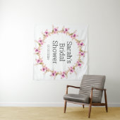 Wedding shower personalized tapestry wandkleed (In Situ (horizontaal))