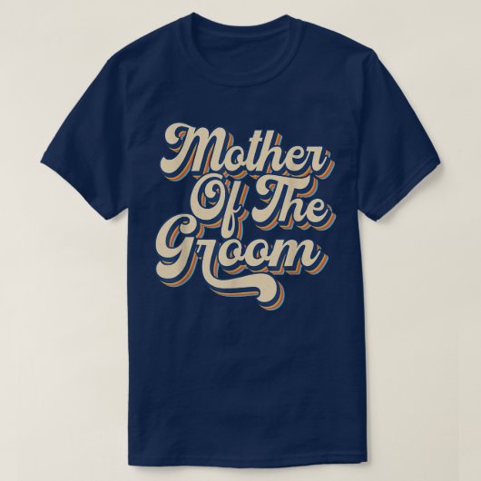Wedding Shower voor mama Moeder van de Groom Vinta T-shirt (Design voorkant)