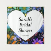 Wedding shower wall poster personalized wandkleed (Voorkant)