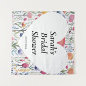 Wedding shower wall poster personalized wandkleed (Voorkant (horizontaal))