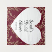 Wedding shower wall poster personalized wandkleed (Voorkant (horizontaal))