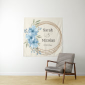 Wedding shower wall poster personalized wandkleed (In situ)