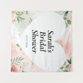 Wedding shower wall poster personalized wandkleed (Voorkant (horizontaal))