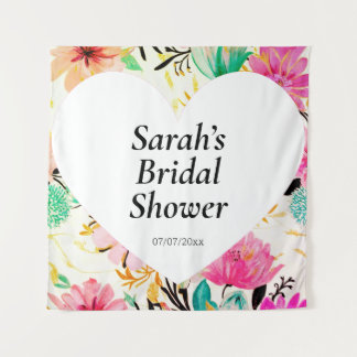 Wedding shower wall poster personalized wandkleed