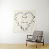 Wedding shower wall poster personalized wandkleed (In situ)