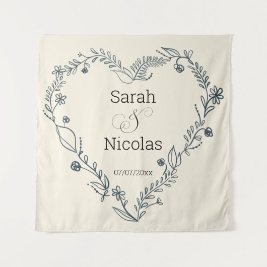 Wedding shower wall poster personalized wandkleed (Voorkant)