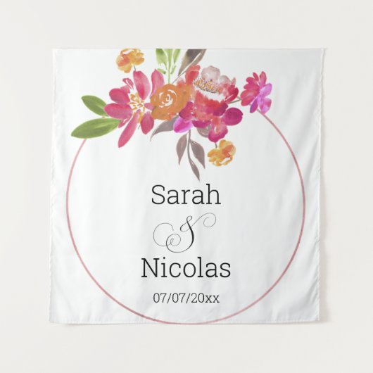 Wedding shower wall poster personalized wandkleed (Voorkant)