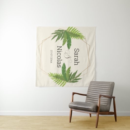 Wedding shower wall poster personalized wandkleed (In Situ (horizontaal))