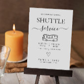 Wedding Shuttle Service Sign DIY Wedding Bus tijde Kaart
