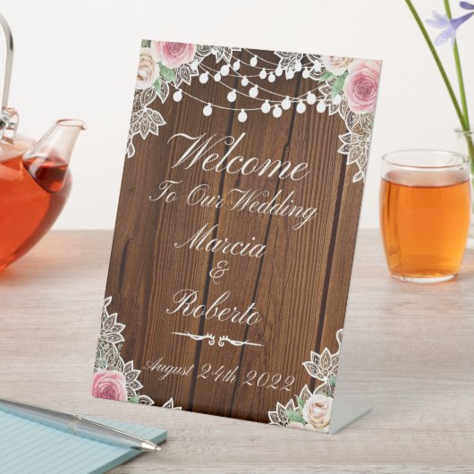 WEDDING SIGN RECLAMEBORD MET VOETSTUK (Insitu)