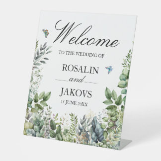 Wedding Sign Reclamebord Met Voetstuk