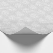 Wedding Silver Het is een mooie dag luxe Fancy Cadeaupapier (Hoek)