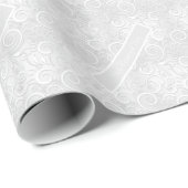 Wedding Silver Het is een mooie dag luxe Fancy Cadeaupapier (Rol Hoek)
