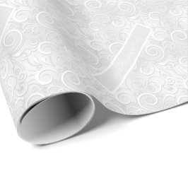 Wedding Silver Het is een mooie dag luxe Fancy Cadeaupapier