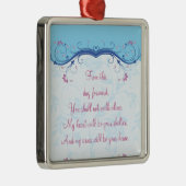 Wedding Silver Love Ornament (Rechts)