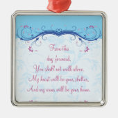 Wedding Silver Love Ornament (Voorkant)