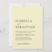 Wedding Simple Light Khaki Kaart (Voorkant)