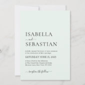 Wedding Simple Modern Honey Dew Kaart (Voorkant)