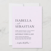 Wedding Simple Modern Thistle Kaart (Voorkant)