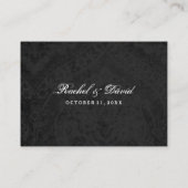 Wedding Skeletons Zwart & Grijs BLANK Place Cards Plaatskaartje (Achterkant)