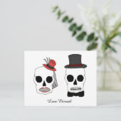 Wedding Skellies Briefkaart (Staand voorkant)