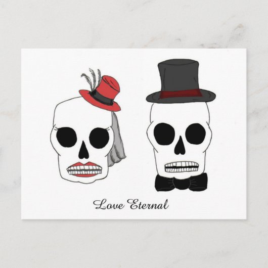 Wedding Skellies Briefkaart (Voorkant)