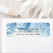 Wedding Snowy Forest Waterverf | Retouradres Etiket (Insitu)