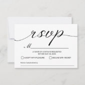 Wedding Song Request Cassettebandje RSVP (Voorkant)