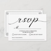 Wedding Song Request Cassettebandje RSVP (Voorkant / Achterkant)