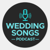 Wedding Songs Podcast Logo Sticker (Voorkant)
