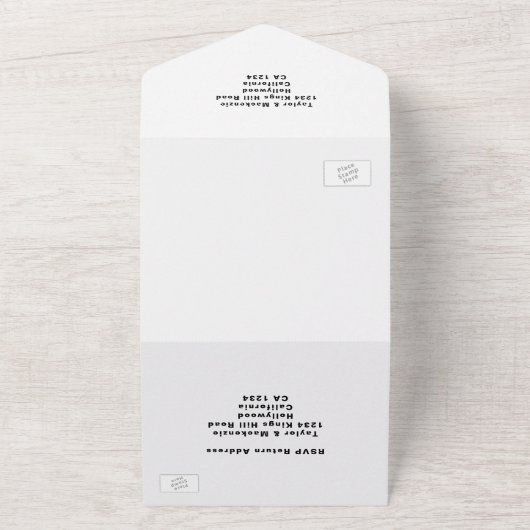 Wedding Sounds Gay Fun Rainbow Pride All In One Uitnodiging (Buitenkant)