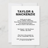 Wedding Sounds Gay Fun Rainbow Pride Kaart (Achterkant)