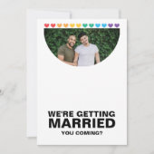 Wedding Sounds Gay Fun Rainbow Pride Kaart (Voorkant)