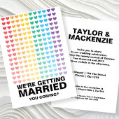 Wedding Sounds Gay Fun Rainbow Pride Kaart