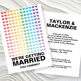 Wedding Sounds Gay Fun Rainbow Pride Kaart