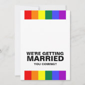 Wedding Sounds Gay Fun Rainbow Pride Kaart (Voorkant)